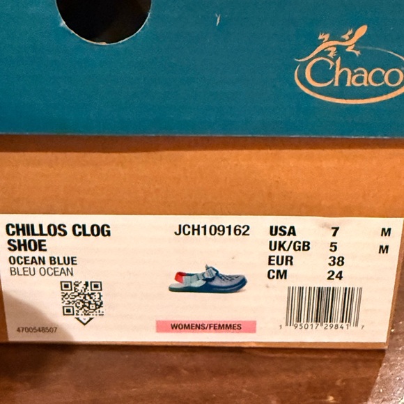 Chacos Chillos Clog Ocean Blue size 7 NWT / NIB - Picture 3 of 4